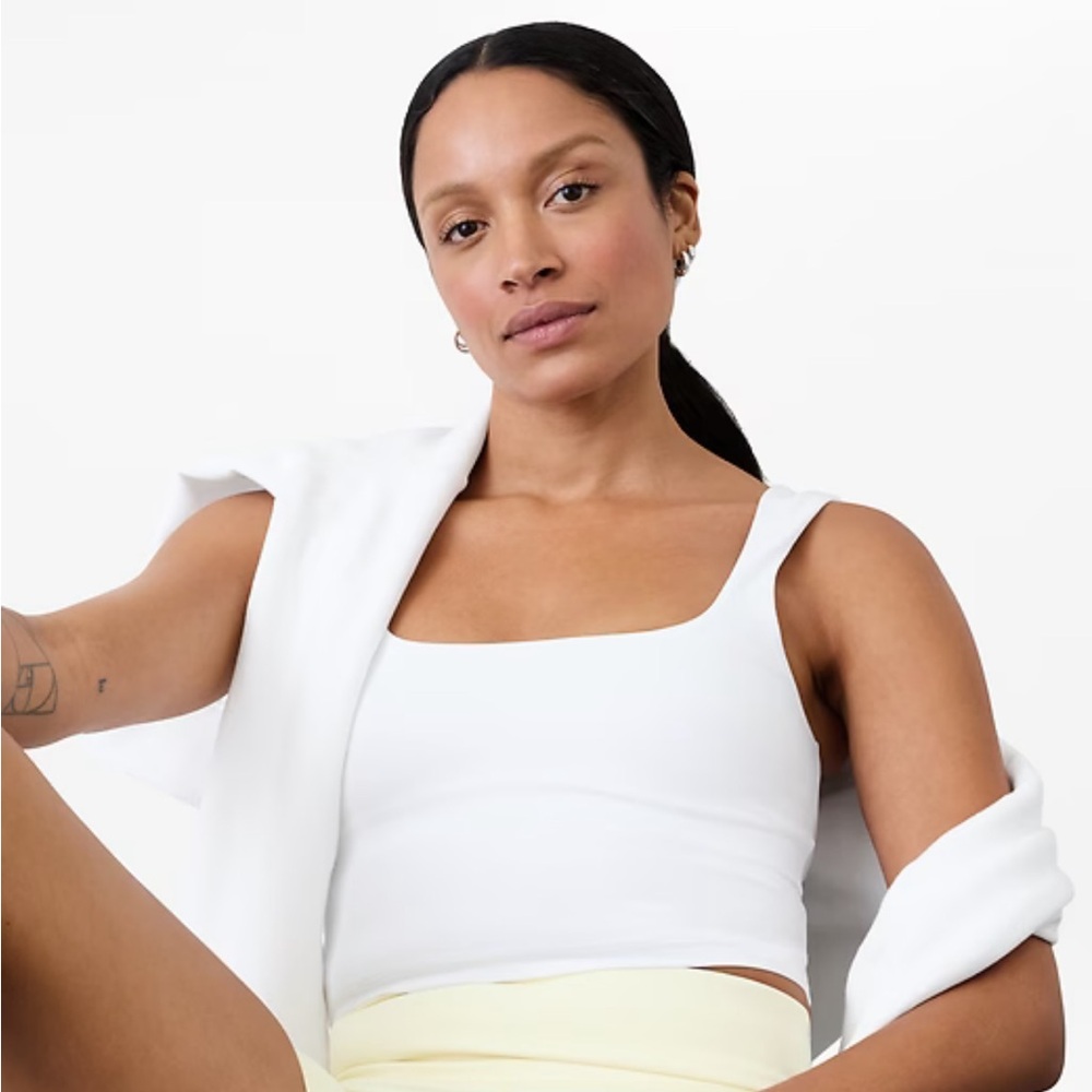 Athleta Transcend Square Neck Crop Bra & Ultra High Rise Elation 7/8 Tight